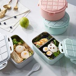 LZRDZSW Portable Insulated Lunch Box Food Storage Container, Bento Lunch Box with Fruit/yogurt Jar, Covered Adult Food Storage Container, Perfect Food Snack Bento Box Airtight Bento Boxes