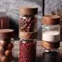 UPKOCH Round Glass Jar Sealed Food Canister Airtight Preservation Jar Food Storage Container for Loose Tea Coffee Bean Snack Spice Sugar Candy UPKOCH Round Glass Jar Sealed Food Canister Airtight Preservation Jar Food Storage Container for Loose Tea Coffee Bean Snack Spice Sugar Candy