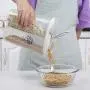 m?kvfa Airtight Food Storage Container,Transparent Plastic Storage Box Dry Dried Food Storage Box with Lids for Cereal Flour Rice Snacks Sugar (D) m?kvfa Airtight Food Storage Container,Transparent Plastic Storage Box Dry Dried Food Storage Box with Lids for Cereal Flour Rice Snacks Sugar (D)