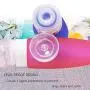Silicone Travel Containers Bottles Portable Refillable Squeeze Tube with Cream Jars and Shower Line Lanyard(4Bottles+3Jars)