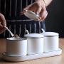 Spice storage containers,Small spice jars Porcelain condiment jar Storage containers Spice jars bulk-A