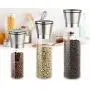 Moulin à Poivre JUSTDOLIFE Sali Stockage Multi-Usage Verre Doseur Manuel pour Poivre et Sel Moulin à Poivre JUSTDOLIFE Sali Stockage Multi-Usage Verre Doseur Manuel pour Poivre et Sel