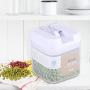 Idalinya Food Storage Box Sealed Food Storage Box Grain Nuts Cereal Transparent Container Kitchen Accessories(0.5L)