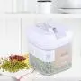 Emaillierte Lebensmittelbehälter, Idalinya, Getreide, Nüsse, Müsli, Transparente Behälter, Küchenzubehör (0,5L)