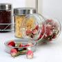 Kitchen glass storage jar set,Sealed cans seasoning box Seasoning jars Seven sets of tea storage bottle Configuration rack-A