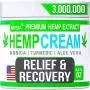 Crème Instant à la Cannabe - Fabriqué aux États-Unis - Soulage les Muscles, les Pieds, les Épaules, les Articulations et le Dos - Gel d'Huile de Chanvre Naturel avec MSM - Glucosamine - Arnica - Curcuma - 4oz
