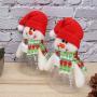 NUOBESTY Christmas Candy Jars Holiday Cartoon Decorative Goody Containers Candy Box Gift for Kids Children Girls Xmas Party Favors 5pcs (Snowman)