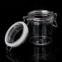 RUZYY PETP Food Storage Milk Powder Box Clamp Lid Air Tight Sealed Locking Jar Kitchen - 200ml