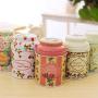 6er Set Korean Pastoral Stil Eisen Lagerbehälter Multifunktion Kaffee Tee Süßigkeiten Zinnbehälter Vintage Kleine Blumen Metallbehälter