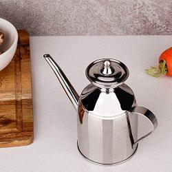 Vaorwne Stainless Steel Olive Oil Can Dispenser Pot Canister Silver Color 200 Mlkitchen Tools Food Jar Cruets Utensil Storage