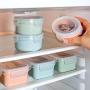 Milue Refrigerator Plastic Food Savers Keep Fresh Fruit Storage Box Mini Locking Bowl (Round)