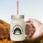 Brown Every Strike Brings Me Closer To The Next Home Run Babe Ruth Frosted Glass Mason Jar With Straw