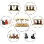 Unique Design Clear Glass Food Storage Jar with Airtight Seal Bamboo Lid & Spoons - Kitchen Condiments Canister for Serving Spices Coffee Tea Sugar and more,10.8 FL OZ (320 ML),3 Pcs Set - Great Gift