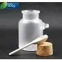 2 Bouteilles en ABS Transparentes Remplissables de 200ml/6.8oz avec Couvercle en Bois et Cuillère pour Cosmétiques, Poudres, Crèmes (DIY) 2 Bouteilles en ABS Transparentes Remplissables de 200ml/6.8oz avec Couvercle en Bois et Cuillère pour Cosmétiques, Poudres, Crèmes (DIY)