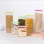 HEHGU 3-Pack Plastic Sealed Dispensers for Food Storage with Lids Stackable Cereal Containers (810 ML)