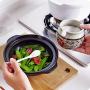 XXDTG Ceramic Seasoning Box-for Kitchen, Vintage Style Seasoning Box with Spoon and Lid