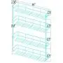 4 Tier Spice Rack - Cabinet Door and Wall Mountable Spice Rack - Herb Rack Chrome - Kitchen Cupboard Storage Organizer by Coninx - Holds 32 Jars 4 Tier Spice Rack - Cabinet Door and Wall Mountable Spice Rack - Herb Rack Chrome - Kitchen Cupboard Storage Organizer by Coninx - Holds 32 Jars