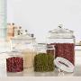 Glass Sealed Jars, Kitchen Household Grain Storage Tanks, Storage Rice/Pasta/Oatmeal/Kimchi