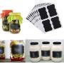 36 Pcs/Set Blackboard Sticker Craft Kitchen Jars Organizer Labels Chalkboard Chalk Board Sticker 5Cm X 3.5Cm Black Board,Black