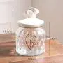 AXTG Candy Jar, Airtight Glass Storage Jar Kitchen Food Container Canister Candy Storage Give Your Child The Best Gift,Big Size: D10.5cmXH24.5cm