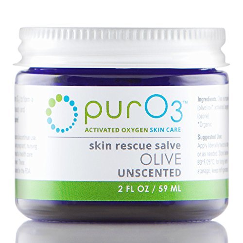 PurO3 Ozonated Olive Oil - Fully Ozonated - Glass Jars 2 Oz