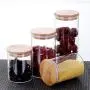 Glass Jar With Lid Cookie Jar Kitchen Jars And Lids Candy Jar For Spices Glass Container Y2 Bamboo lip Glass Jar With Lid Cookie Jar Kitchen Jars And Lids Candy Jar For Spices Glass Container Y2 Bamboo lip