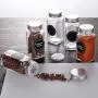 Glas-Gewürzflaschen - 14 eckige Behälter (4 oz) mit 60 Kreide-Etiketten, Kreidemarkierer, Edelstahldeckel, Schüttelinserts und breiter Trichter - Komplett-Organizer-Set