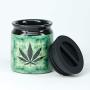 Ceramic Storage Jar for Herbs & Wax (Tie-Dye Leaf)