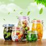 1 Piece Glass Storage Bottles Jars With Lid Large Capacity Honey Candy Jar Kitchen Container Sealed With Cover,200Ml-1