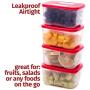 Quicker Defrost- Reusable Freezer Containers with Lids Set of 4-23.5 oz. for Soups, Leftovers, Meal Prep, Food Storage Airtight Food Storage Containers With Lids Plastic Freezer Containers Jars