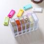 6er Set Spice Jar Transparente Gewürzbox Küchengewürz-Werkzeug Lagerbehälter Condiment Gläser