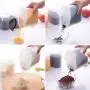 Kitchen crisper, plastic transparent refrigerator sealed box, covered grain storage box