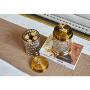 Reindeer Transparent with Cover Sugar Jar Living Room Soft Decorations Craft Creative Ornaments Glass Candy Jar (A)