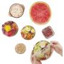 MEOVEE Food Storage Covers - Stretchable, Reusable Plastic Wrap for Produce and Leftover - Best Lids on Glass Bowls, Containers, Plates for Outdoors and Kitchen - 100-Set - 50 x 13-Inch, 50 x 10-Inch