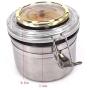 CiGuru TS001G Tobacco Jar Tobacco Storage Jar Herb Container Stainless Steel Airtight