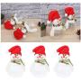 Artibetter 5pcs Christmas Candy Jars Christms Favor Boxes with Snowman Doll Christmas Food Storage Container for Cookies