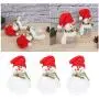 5er-Set Weihnachts-Süßigkeitenbehälter mit Schneemann Figur, Weihnachts-Lebensmitteldose, Sammelbehälter für Kekse