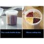 Multi-grain storage box, plastic transparent storage tank, kitchen moisture-proof grid bean sealed can