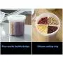 Multi-grain storage box, plastic transparent storage tank, kitchen moisture-proof grid bean sealed can
