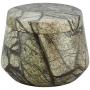 ShalinIndia Handmade Forest Brown Storage Box - Marble - 4 inches by 3 inches - Perfect as a Spice Jar with Lid or Small Office Supplies (Forest Brown)