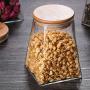 TOPBATHY 1PC Glass Sealed Storage Can/Glass Jar/Tight Canisters with lids for dry flour Cereal coffee