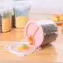 Küchen-Aufbewahrungskaraffe mit Dichtung, Sortiergitter für Bohnen, Reis, Getreide, Snacks, Trockenfrüchte, 5L Behälter Box, Grün