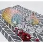 Rainie Love Home Grundnahrungsmittel Lagerung Set - Farbige Kristall Diamant Facettierte Glasbehälter mit Kristalldeckel, Geeignet als Süßigkeitenbehälter, Keksdose, Biskuitbehälter, Dekorativer Süßigkeitenbehälter - 12 OZ - Klein und 16 OZ Groß