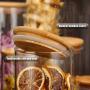 Glass Jars Sealed Cans With Cover Kitchen Food Storage Bottles Mason Spice Jars Candy Storage Banks Tea Box Kitchen Storage Can,Y5 6.5X20Cm