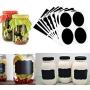 36Pcs/Lot Home Gadget Three Form Modifiable Chalkboard Tag Chalkboard Jar Bottle Label Sticker Kitchen Jars Blackboard Sticker,