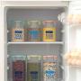 Kitchen Sealed Storage Container,Food Storage Container With Lids Airtight Cereal 4 Seal Card Bucklecereal Storage Container Stackable,Save Space,Durable,Pink-1000ML