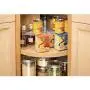 mDesign Plastic Kitchen Cabinet Lazy Susan Food Storage Organizer Raised Shelf Tray - 2 Tier, Pie-Shaped, 1/4 Wedge, Organize Soup Cans, Pasta, Tea, Coffee, Spices, Jars, Bottles - 4 Pack - Clear mDesign Plastic Kitchen Cabinet Lazy Susan Food Storage Organizer Raised Shelf Tray - 2 Tier, Pie-Shaped, 1/4 Wedge, Organize Soup Cans, Pasta, Tea, Coffee, Spices, Jars, Bottles - 4 Pack - Clear