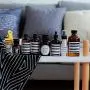 Glasbehälter & Gläser | Skandinavischer Chic Glasbehälter mit Aufkleber, Nordisch, Modern, Minimalistisch, Schreibtisch-Organizer, Blumenbehälter, Dekoration | von HUDITOOLS | 1 Stück
