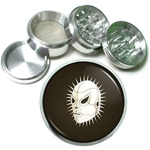 Mexican Masked Wrestler Lucha Libre Aluminum Tobacco Herb Spice Grinder Mexican Masked Wrestler Lucha Libre Aluminum Tobacco Herb Spice Grinder