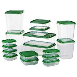 WYP 17Pcs/Set Keep Fresh Food Storage Box Refrigerator Food Container Sealed Crisper Kitchen Organizer Grains Beans Storage Jar Tank